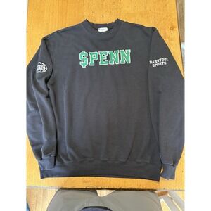 Champion $PENN Penn Barstool Sports Black Green Money Eco Crew Sweatshirt Mens L